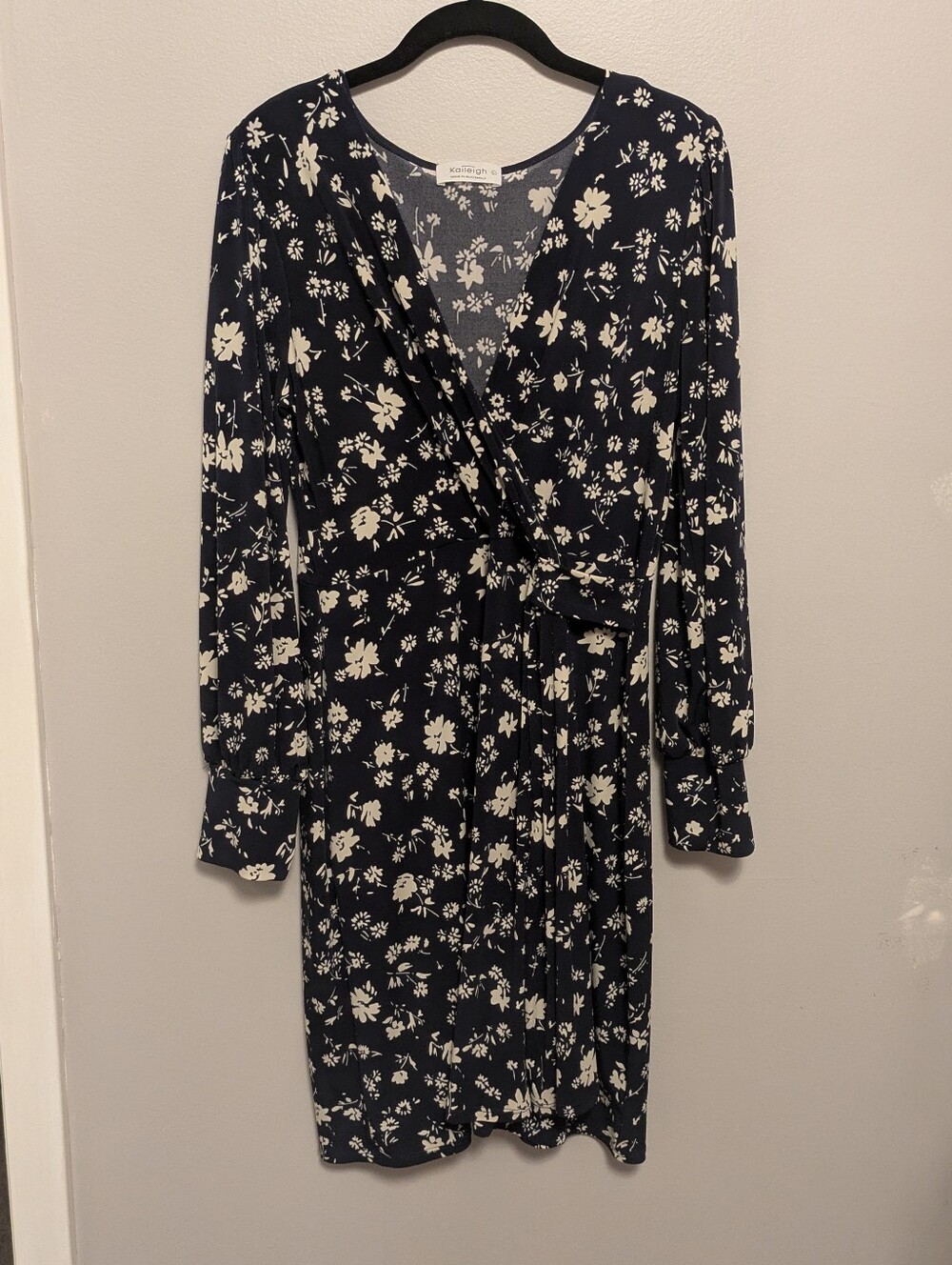 Kaileigh Navy Blue Floral Dress